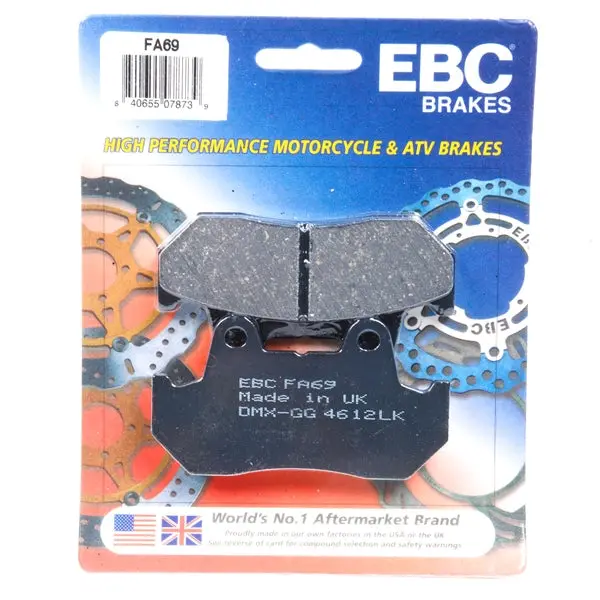 Ebc Organic Brake Pad Organic - Front Part# Fa69 1