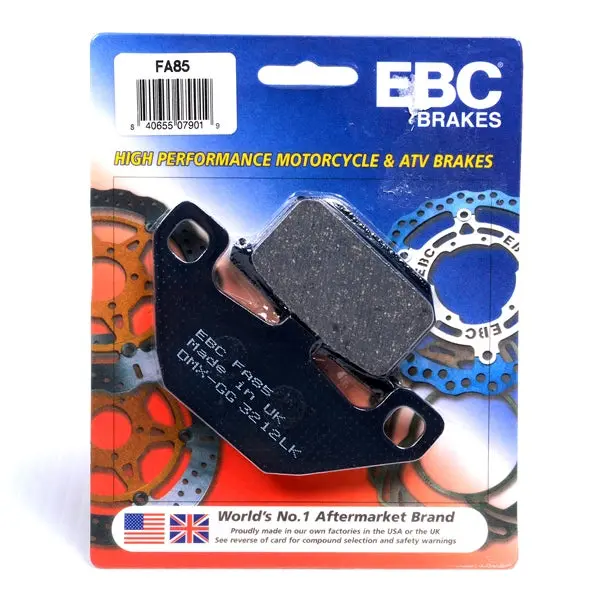 Ebc Organic Brake Pad Organic - Front/Rear Part# Fa85 1