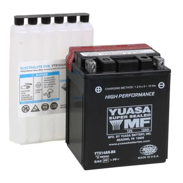 Yuasa Battery Maintenance Free Agm Factory Activated Ytx14ah-F/A Part 1