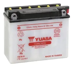Yuasa Battery Yumicron Yb7b-B Part# Yuam227bb 1