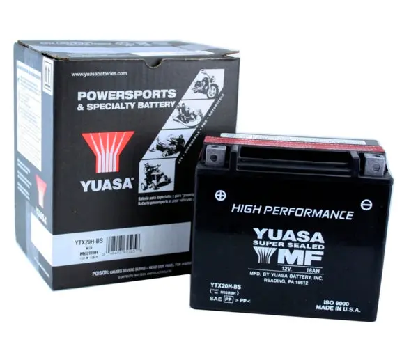 Yuasa Battery Maintenance Free Agm High Performance Ytx20h-Bs Part# Y 1