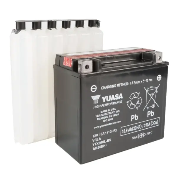 Yuasa Battery Maintenance Free Agm High Performance Ytx20hl-Bs Part# 1