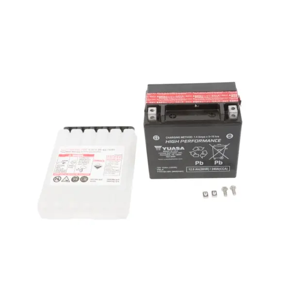 Yuasa Battery Maintenance Free Agm High Performance Ytx14h-Bs Part# Y 1