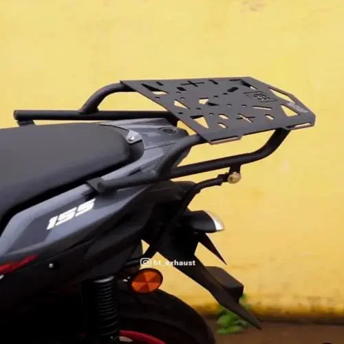Top Rack For Aerox 155 Black Matt – Sb 711 / Ht Exhaust 1