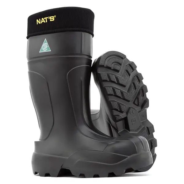 Nat's Eva Safety Waterproof Boots Black Ultralight With Removable Felt 1