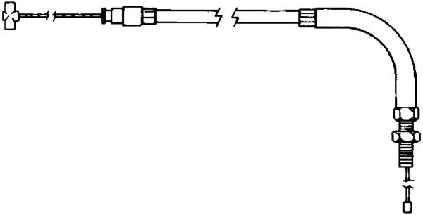 Kimpex Throttle Cable Single Univ Mikuni 36-38 Universal Part# 05-138 1