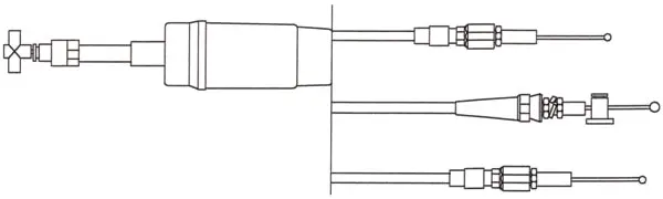 Kimpex Throttle Cable Double W/Inj Fits Polaris Part# 7080721 1