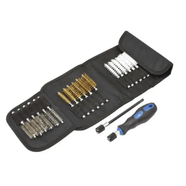 Trident 20 Piece Wire Brush Set In Storage Pouch T677301 1