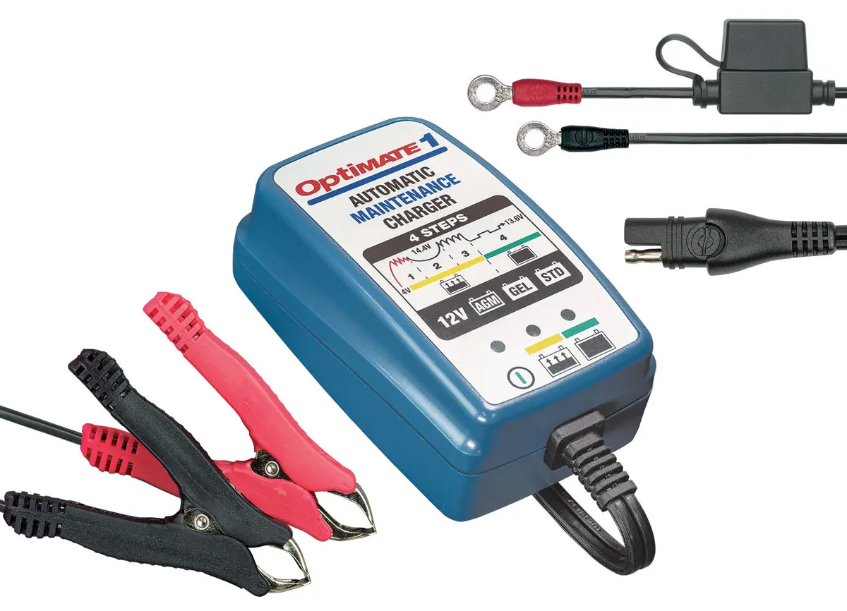 Tecmate Optimate 1 Motorcycle Battery Charger (Tm-401A) 1