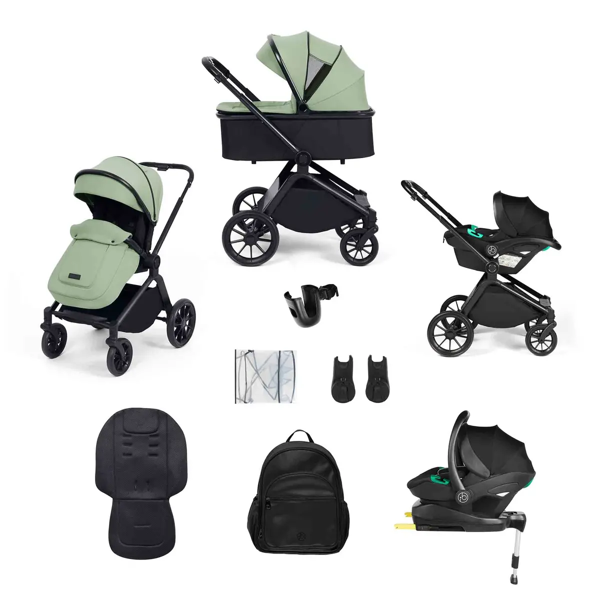 Altima 12 Piece Travel System With I-Size Stratus Car Seat & Isofix Base 1