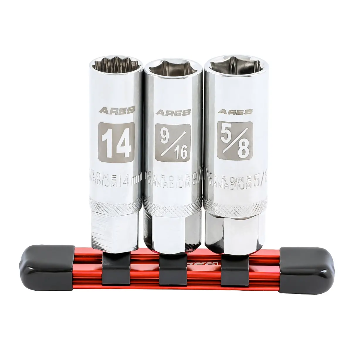 Ares 11015 - 3-Piece Magnetic Spark Plug Socket Set 1