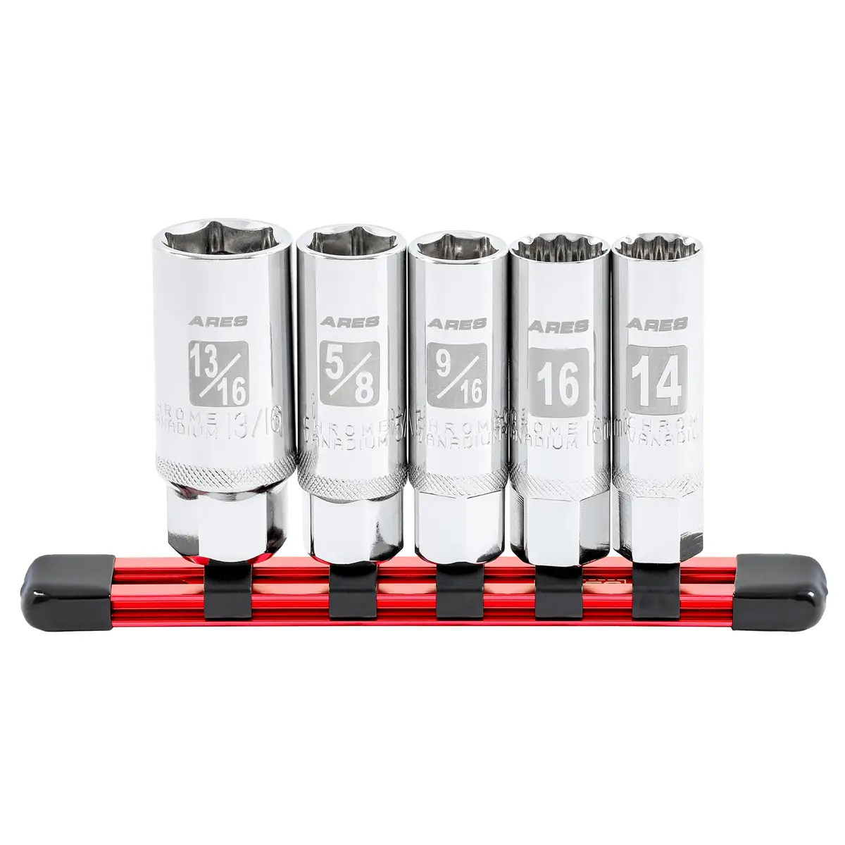Ares 11016 - 5-Piece Magnetic Spark Plug Socket Set 1