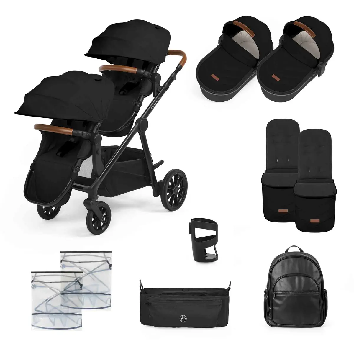 Virgo Twin 12 Piece Pram 1