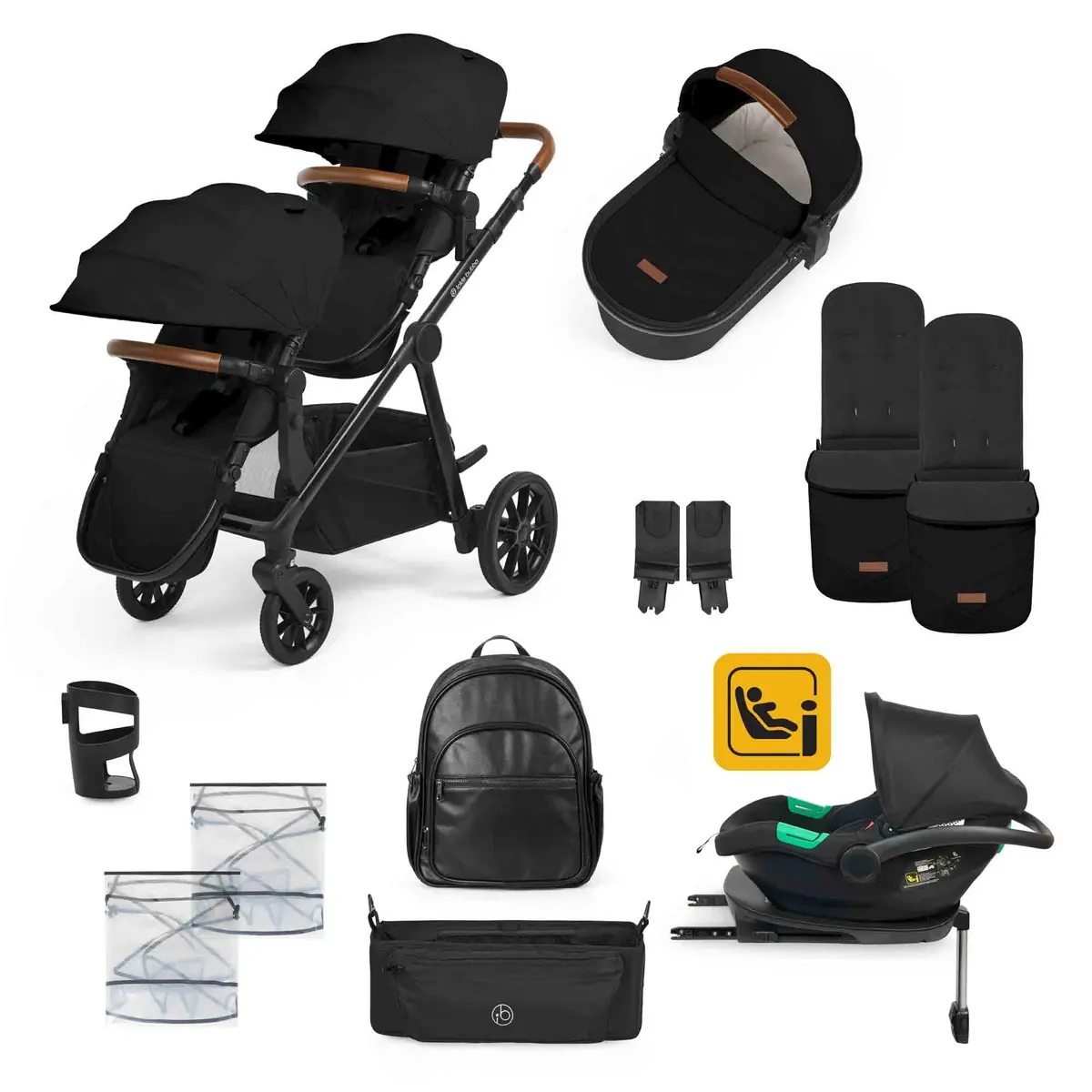 Virgo Growing Family 14 Piece Travel System With I-Size Cirrus Car Seat & Isofix Base 1
