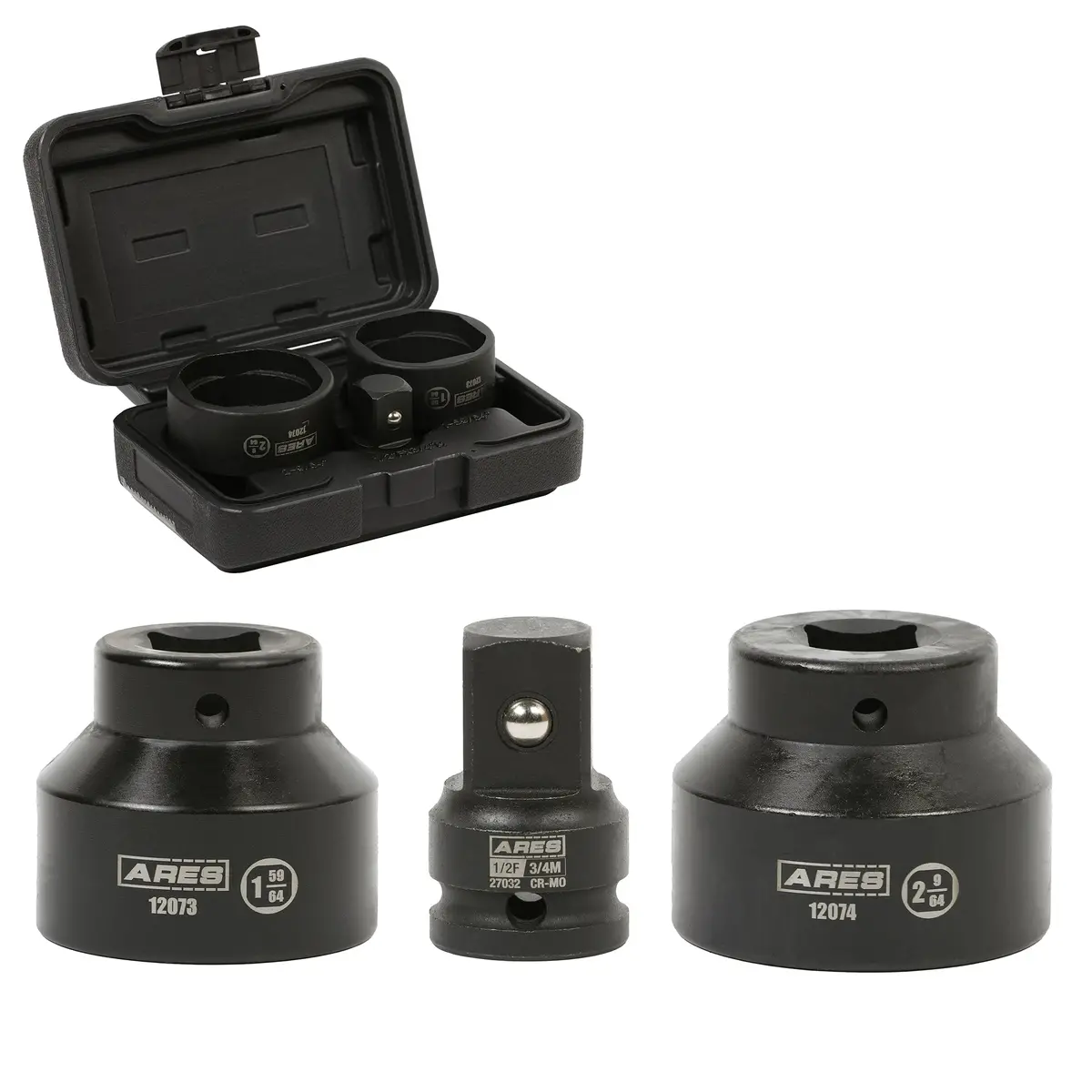 Ares 12111 - 3-Piece Chrysler Ball Joint Socket Set 1