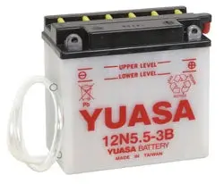 Yuasa Battery Conventional 12N5.5-3B Part# Yuam2255b 1