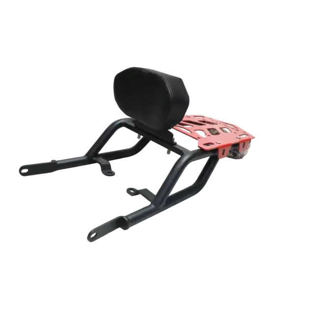 Cnc Carrier With Plate And Backrest For Himalayan - Red 1