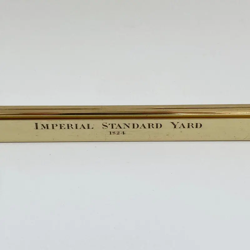 Rare First Year Governmental Standard Yard Measure By Bate London - 1824 1