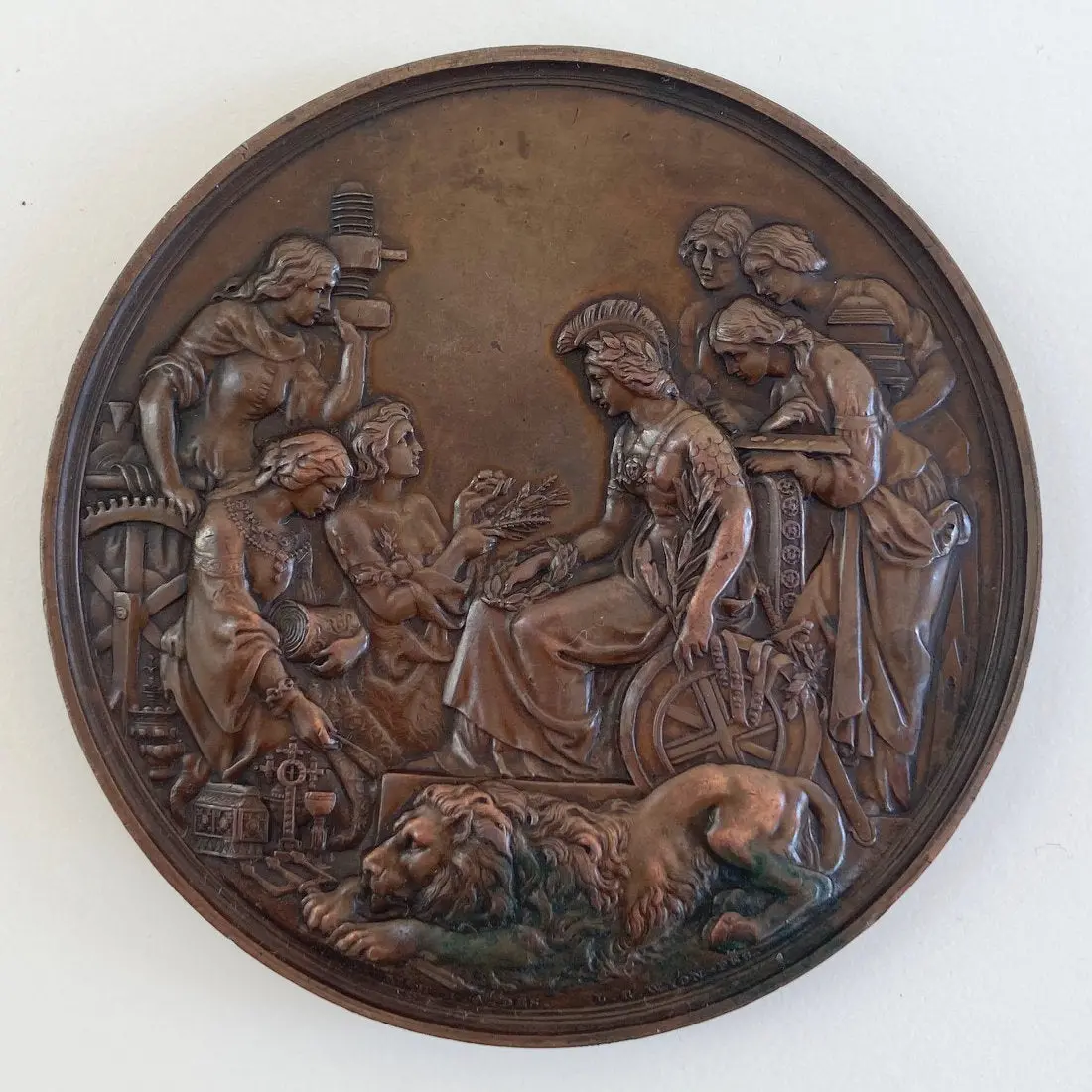 1862 London International Exhibition Prize Medal For Carl Ranch Chronometer Maker 1