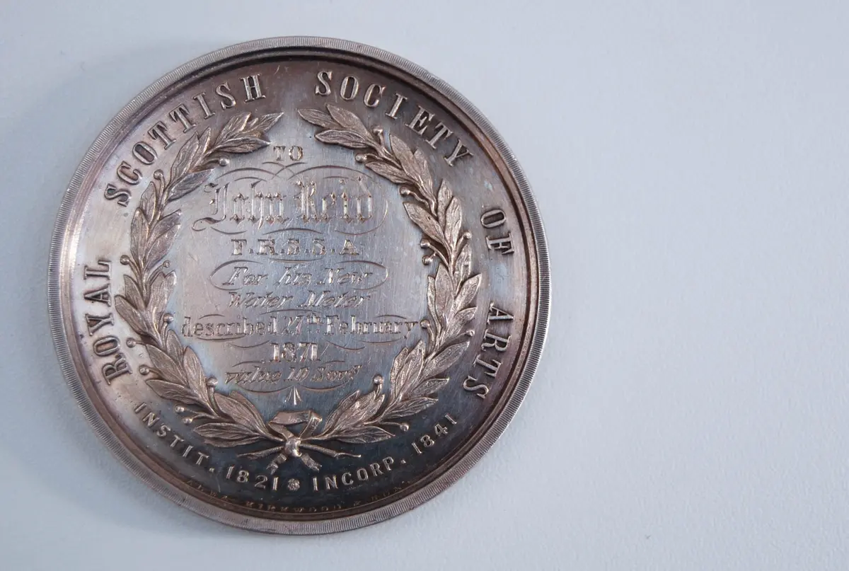 Royal Scottish Society Of Arts Keith Medal To John Reid Frssa Dated 1871 1