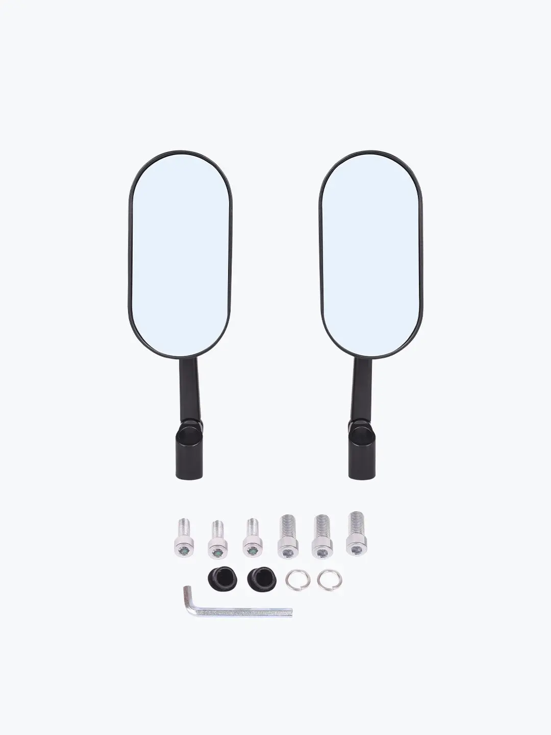 Spider Inverted Alloy Cnc Carbon Fiber Oval Mirror 1