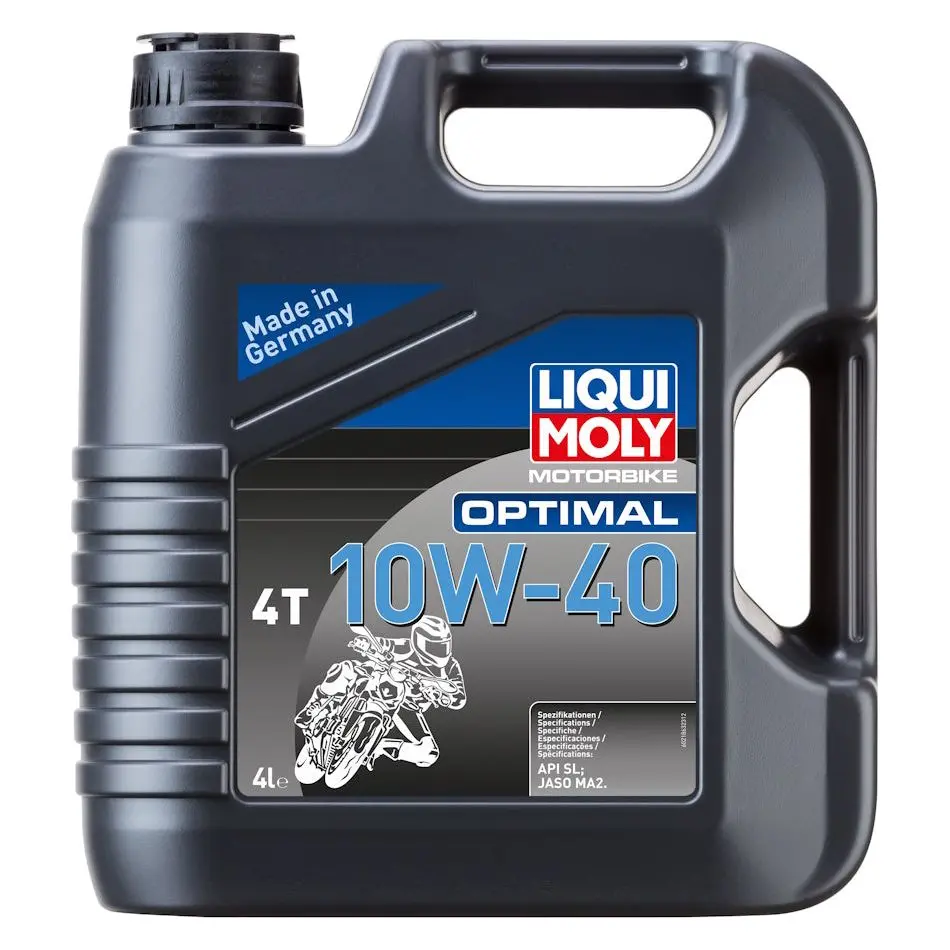 Liqui Moly Motorbike 10W40 Engine Oil Optimal 4T Street Synthetic Technology 21863 2