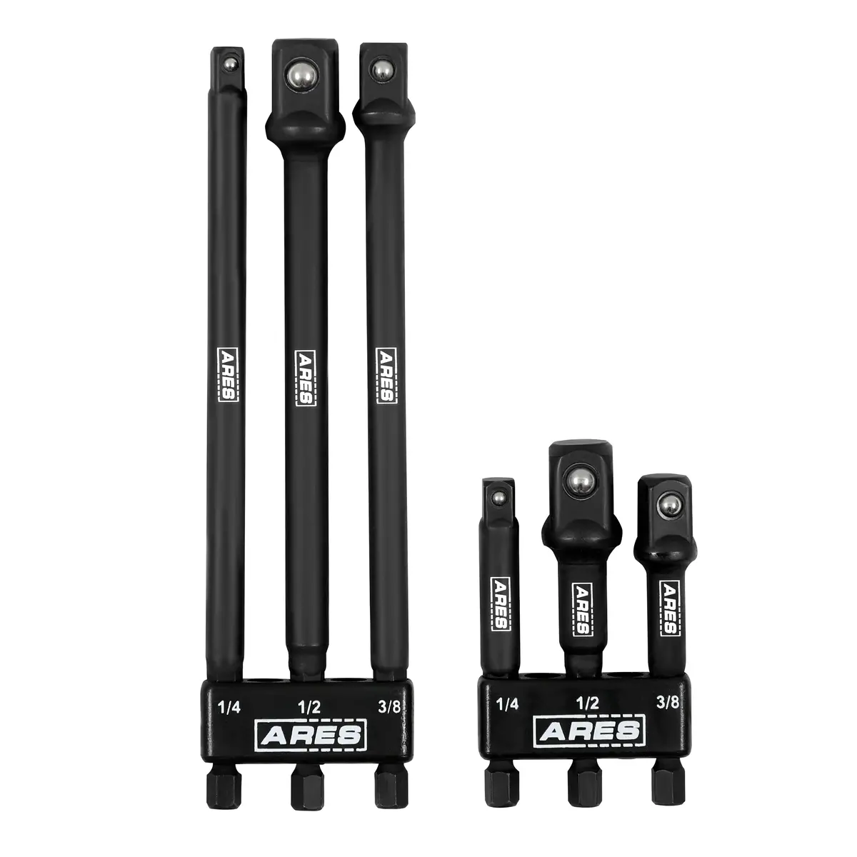 Ares 22025 - 6-Piece 3-Inch And 6-Inch Impact Grade Socket Adapter Set 1