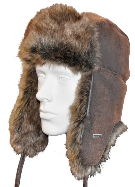 Nat's Aviator Style Leather Hat 1