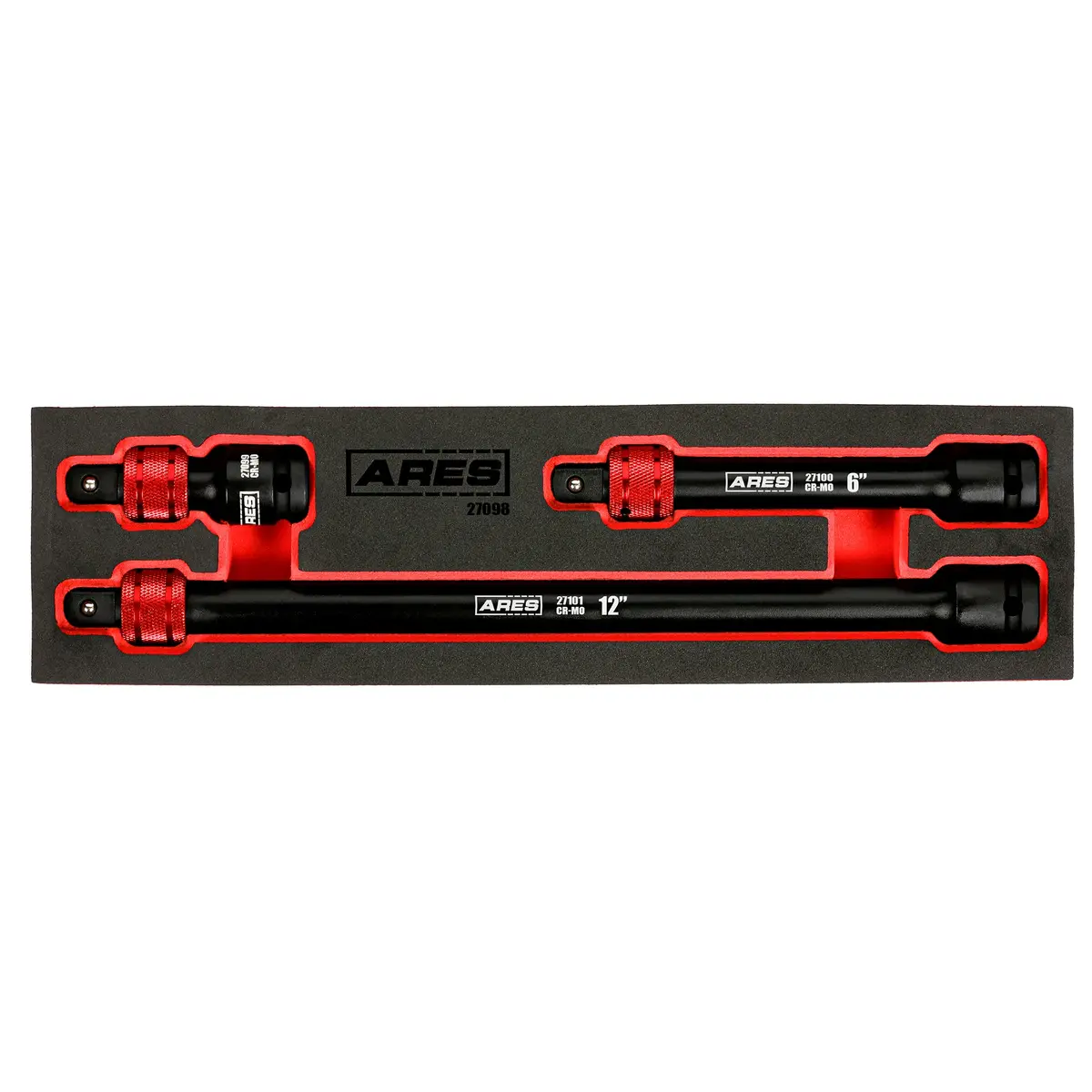 Ares 27098 - 3-Piece 1/2-Inch Drive Locking Impact Socket Extension Set 1