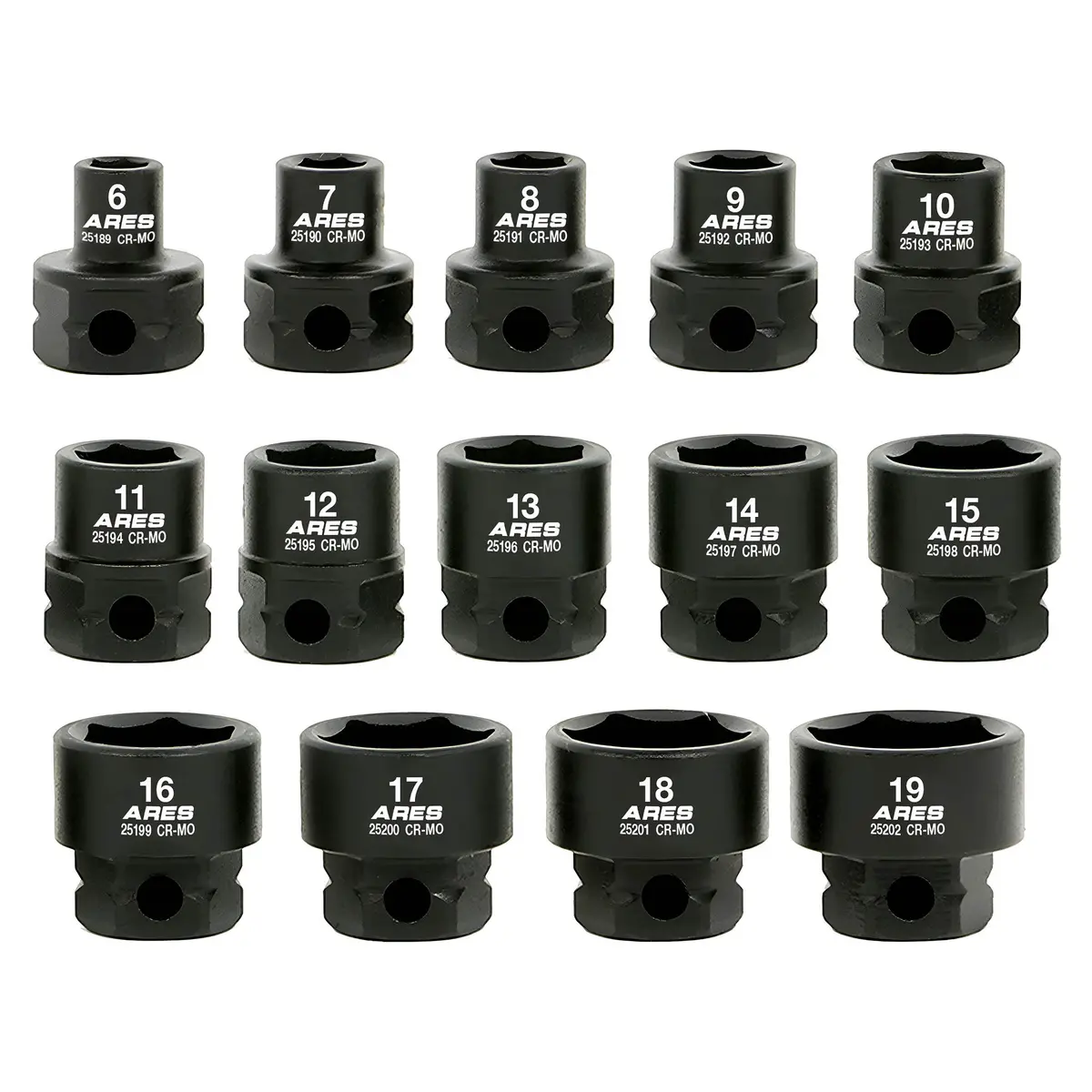Ares 29018 - 14-Piece 3/8-Inch Drive Metric Low Profile Nano Impact Socket Set 1