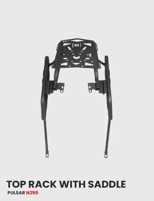 Top Rack With Saddle Stay For N 250 Black Matt - Sb 709 / Ht Exhaust 1