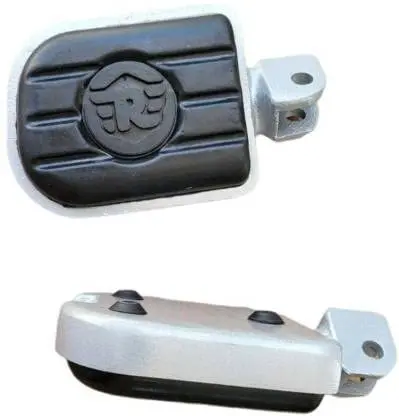 Footpegs For Royal Enfield Meteor 350, Meteor 650, Hunter 350, Shotgun 650 Classic Reborn From Sep 2021 Onwards Models - Silver Deluxe 1