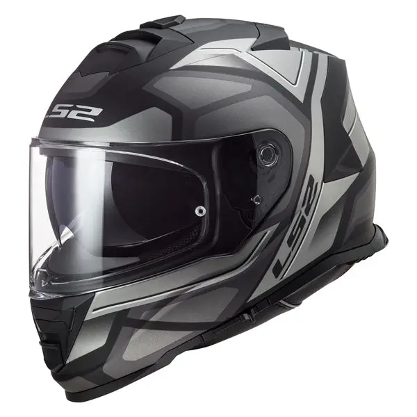 Ls2 Assault Motorcycle Full-Face Helmet - Petra Graphic 1