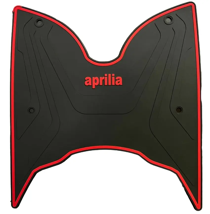 Floor Mat /Foot Mat For Piaggio Aprilia Sr/Storm 125/150/160 Models 3D Black Red 1