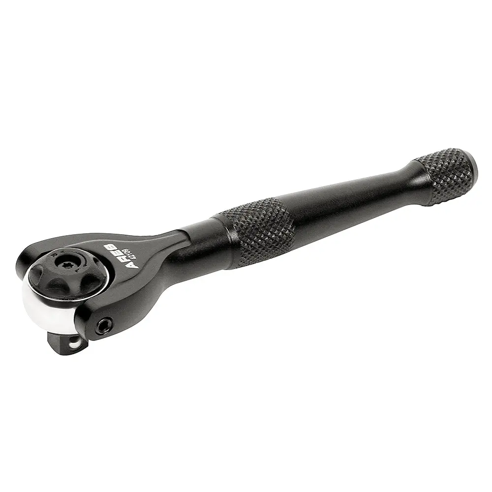 Ares 42109 – Black 1/4-Inch Drive 90-Tooth Mini Swivel Head Ratchet 1