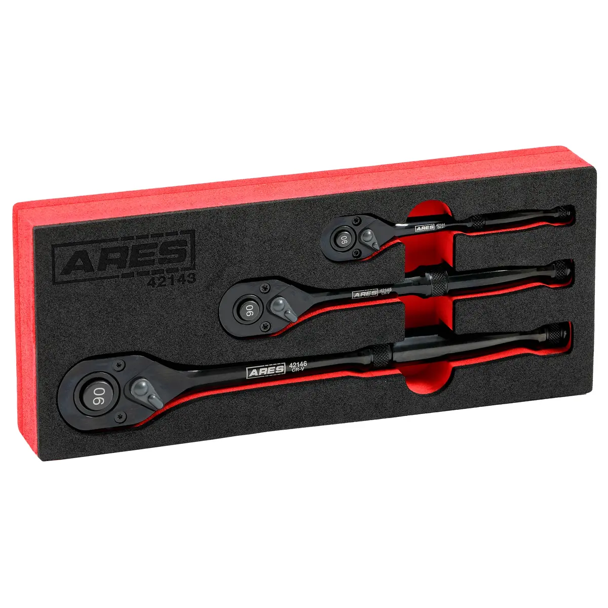 Ares 42143 - 3-Piece 90 Tooth Ratchet Set 1