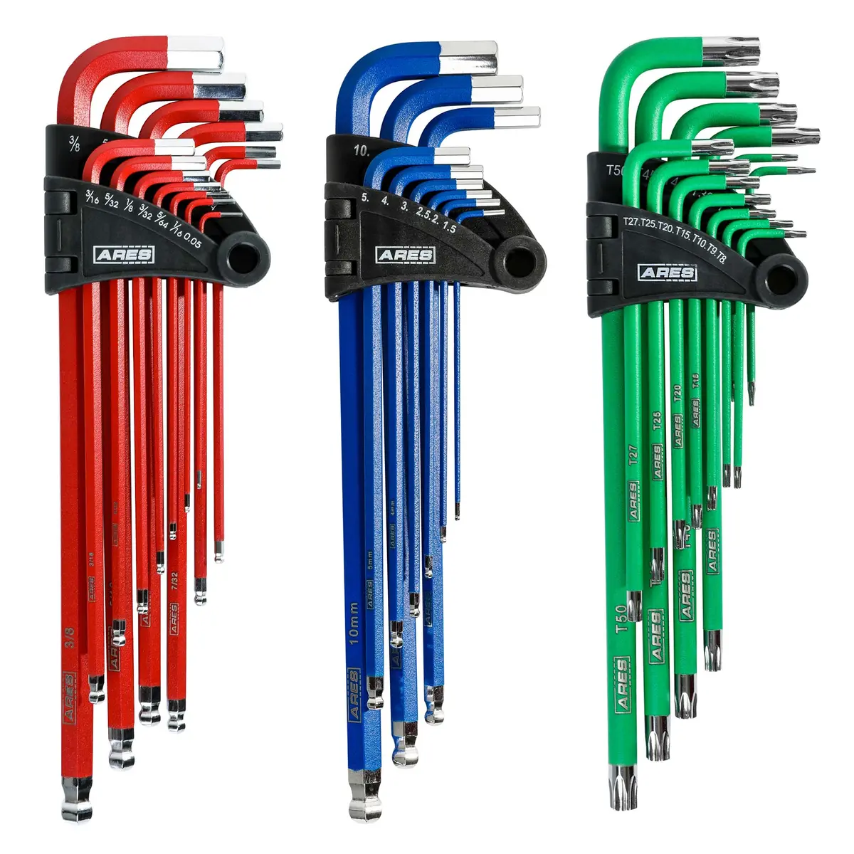 Ares 44035 - 35-Piece Long Arm Hex And Star Key Set 1