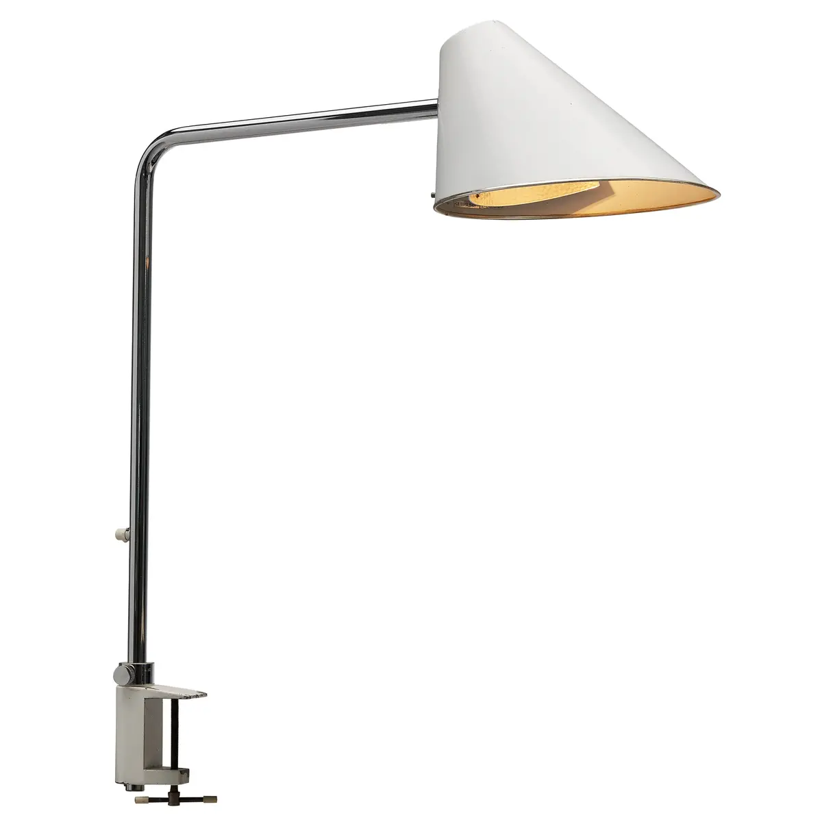 S. Björklund And L. Gustafsson Swedish "Delux" Desk Lamp In Chromed Steel 1