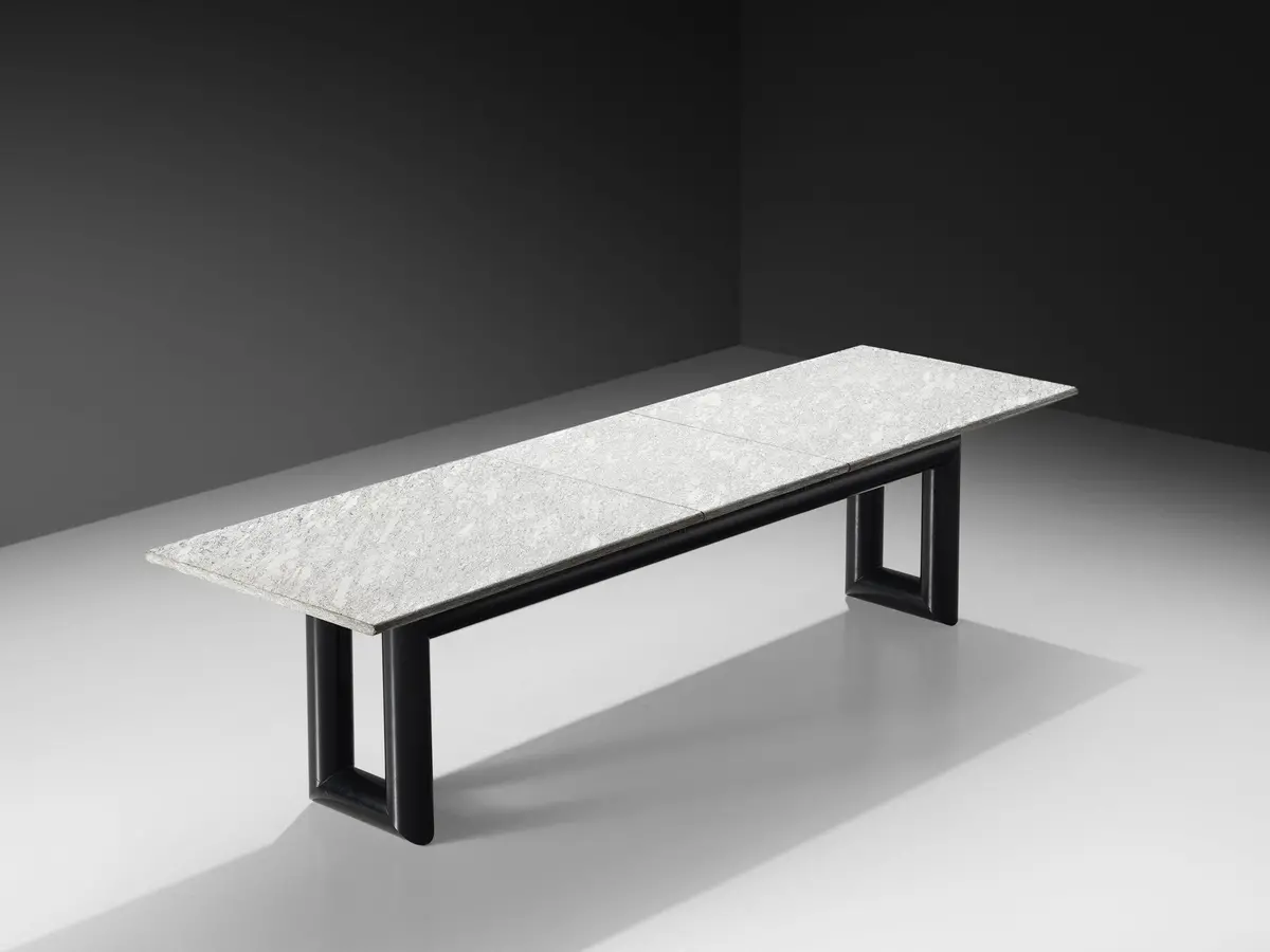 Mario Botta Dining Table ‘Terzo’ With Granite Top 1