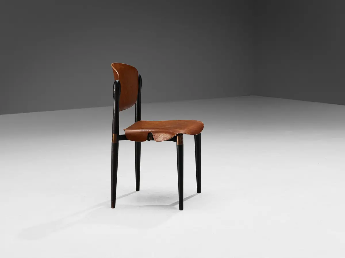Eugenio Gerli For Tecno Dining Chair In Teak 1