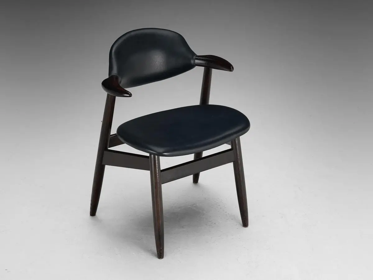 ‘Bullhorn’ Armchair In Ash And Black Upholstery 1