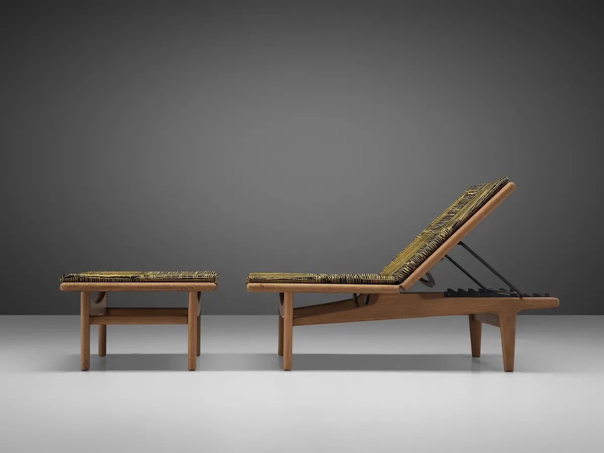 Hans J. Wegner Versatile Chaise Lounge Or Daybed In Oak 1