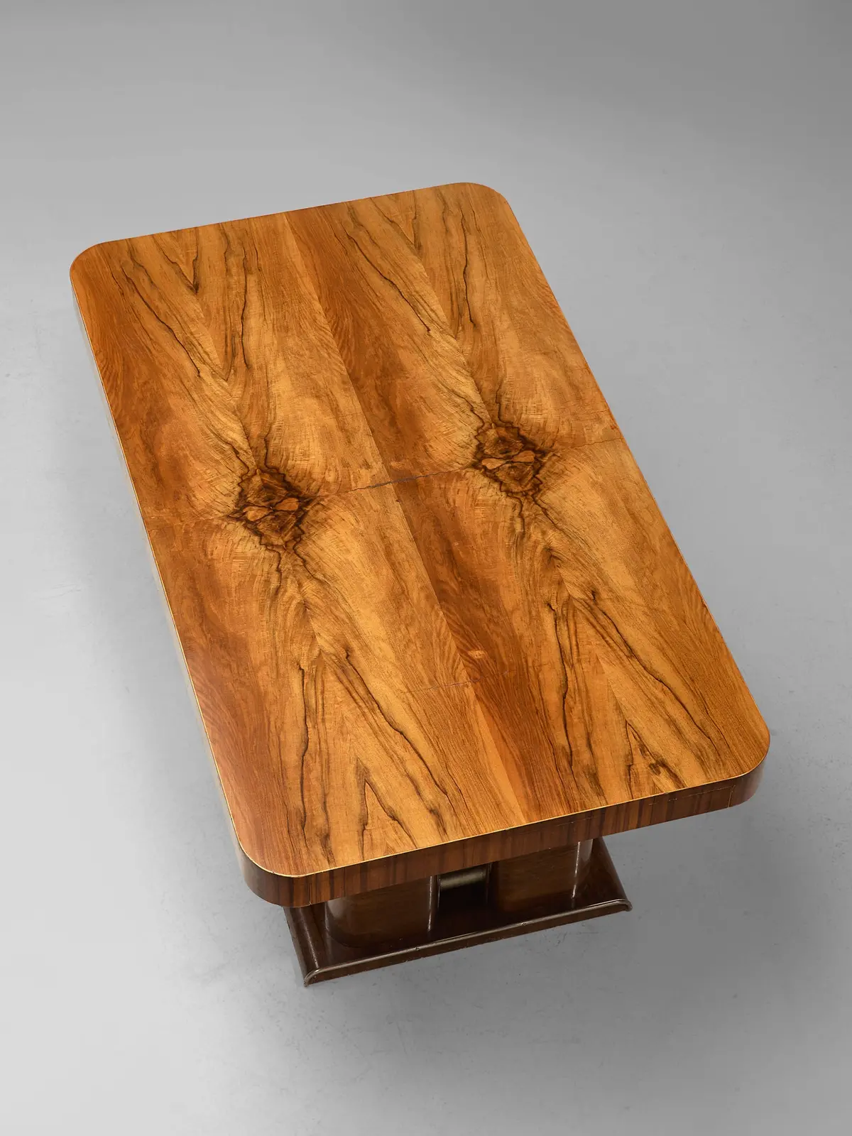Italian Art Deco Table In Walnut 2