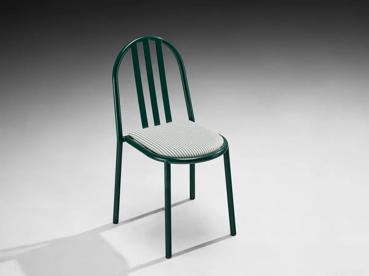 Forest Green Tubular Steel Chair By Robert Mallet-Stevens 1