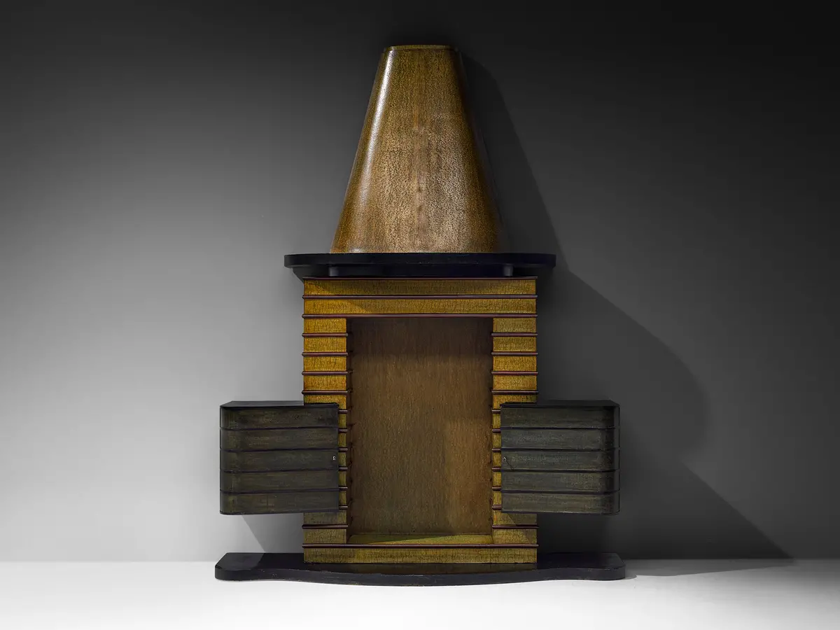Ernesto Valabrega For Studio Vittorio Valabrega Rare Bar Cabinet 1