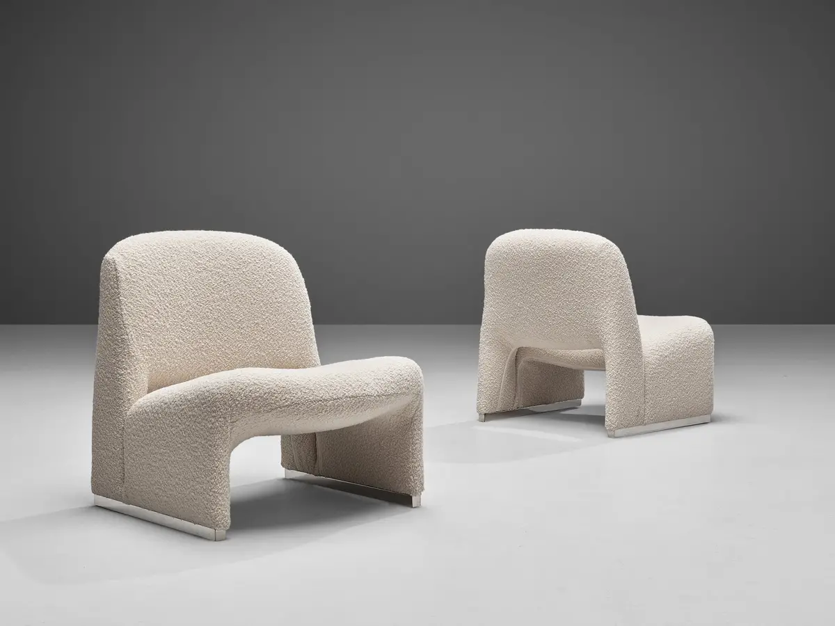 Reupholstered ‘Alky’ Lounge Chairs In The Style Of Giancarlo Piretti 1