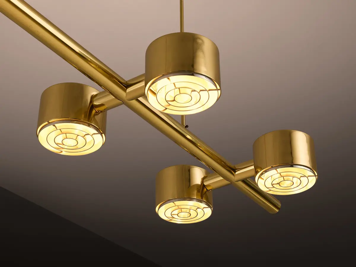 Hans-Agne Jakobsson T746/8 Chandelier In Brass 1