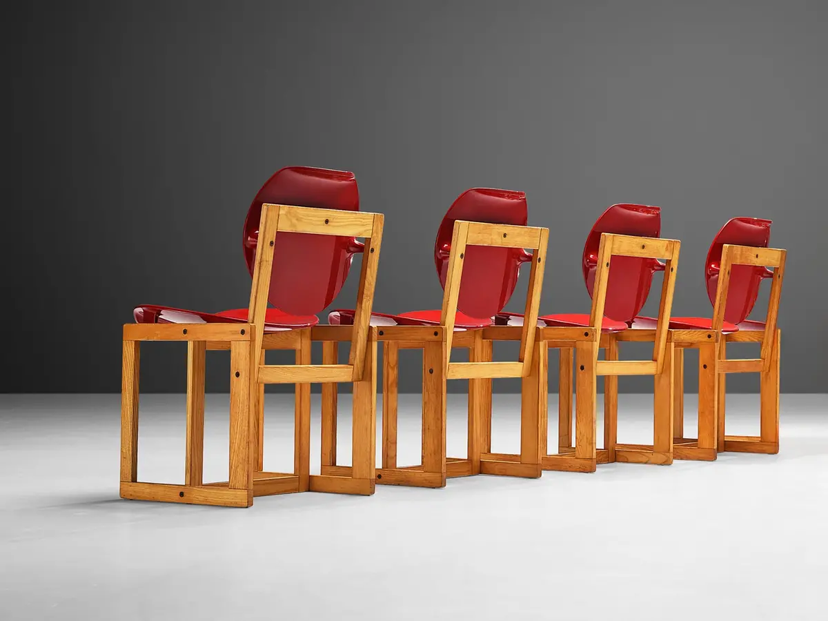 Giuseppe Davanzo Set Of Four 'Serena' Dining Chairs In Ash 1