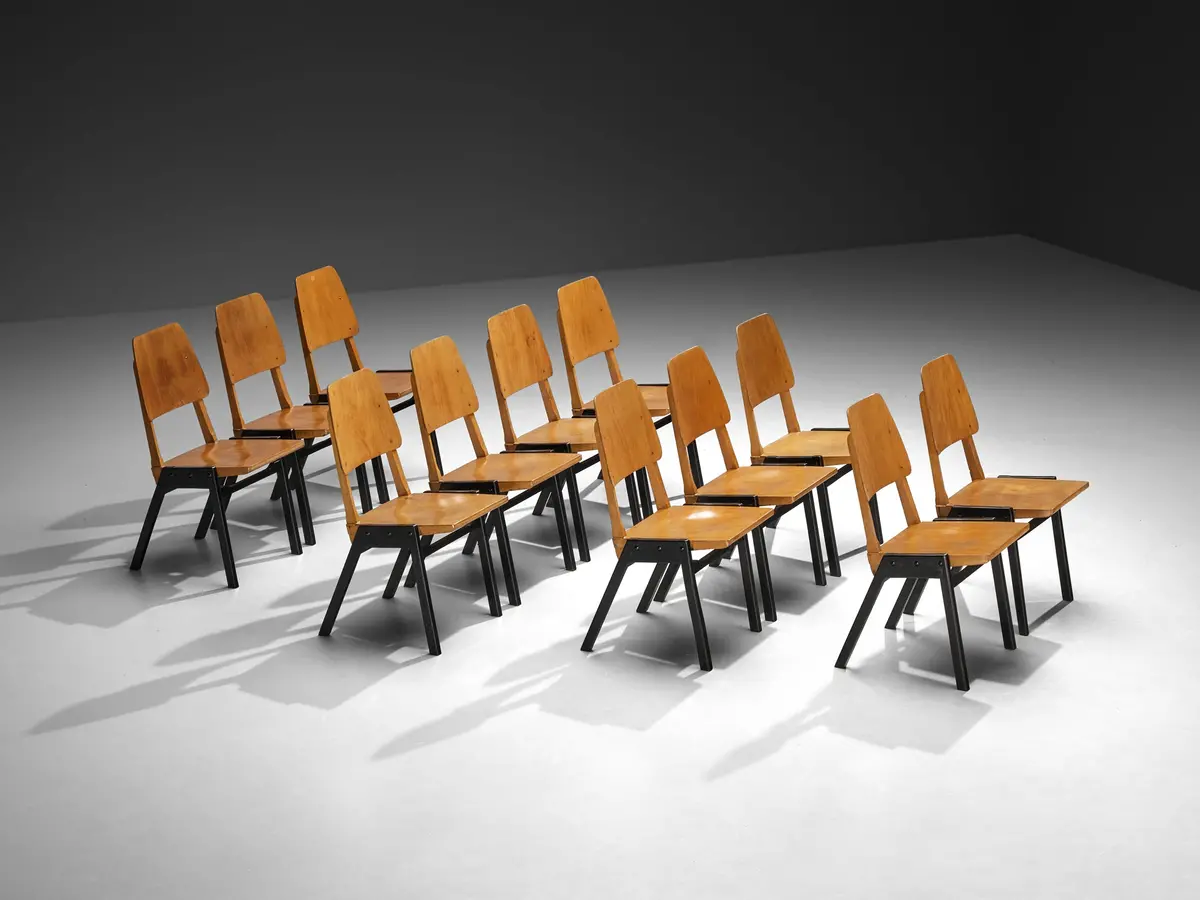 Roland Rainer Dining Chairs In Wood 1