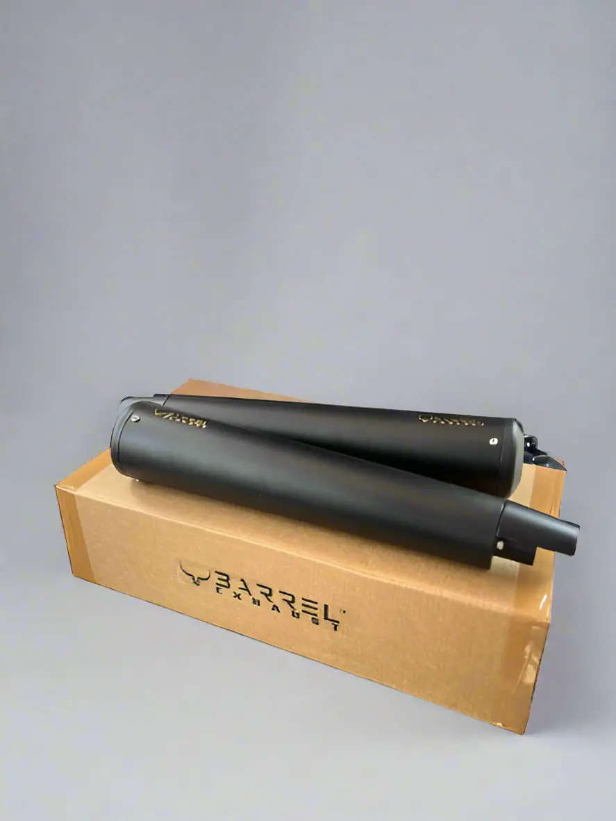 Re Gt 650 / Interceptor 650 Be-10- "Bass Master" Performance Exhaust | Black | Rustfree | 1 Year Warranty - Barrel Exhaust 1
